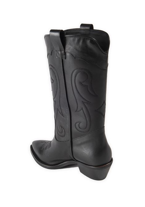 Black megan camperos boot GISEL MOIRE | MEGANVIT-NERO